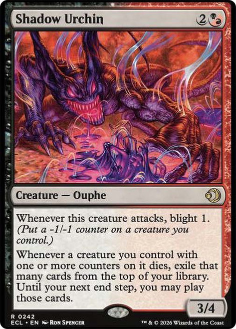 Shadow Urchin
Lorwyn Eclipsed
Single
Magic: The Gathering