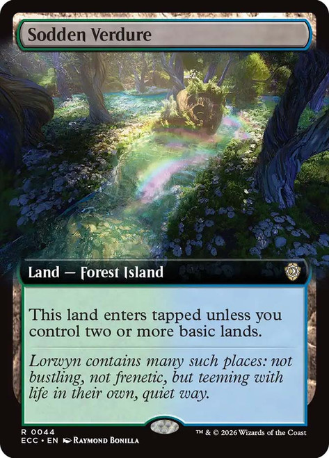 Sodden Verdure (Extended Art)
Lorwyn Eclipsed Commander
Single
Magic: The Gathering