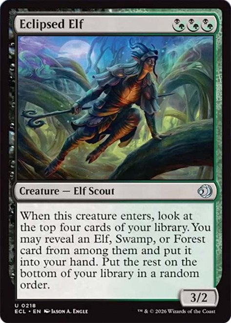 Eclipsed Elf
Lorwyn Eclipsed
Single
Magic: The Gathering