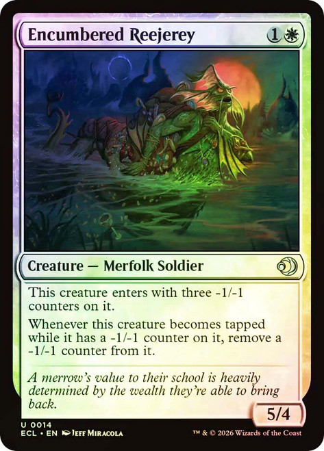 Encumbered Reejerey
Lorwyn Eclipsed
Single
Magic: The Gathering