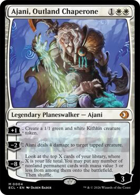Ajani, Outland Chaperone
Lorwyn Eclipsed
Single
Magic: The Gathering