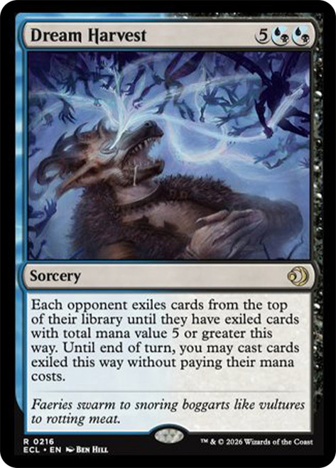 Dream Harvest
Lorwyn Eclipsed
Single
Magic: The Gathering