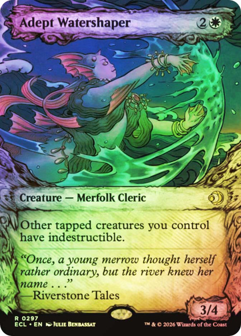 Adept Watershaper
Lorwyn Eclipsed
Single
Magic: The Gathering