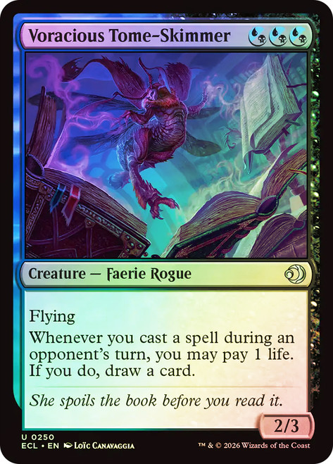 Voracious Tome-Skimmer
Lorwyn Eclipsed
Single
Magic: The Gathering
