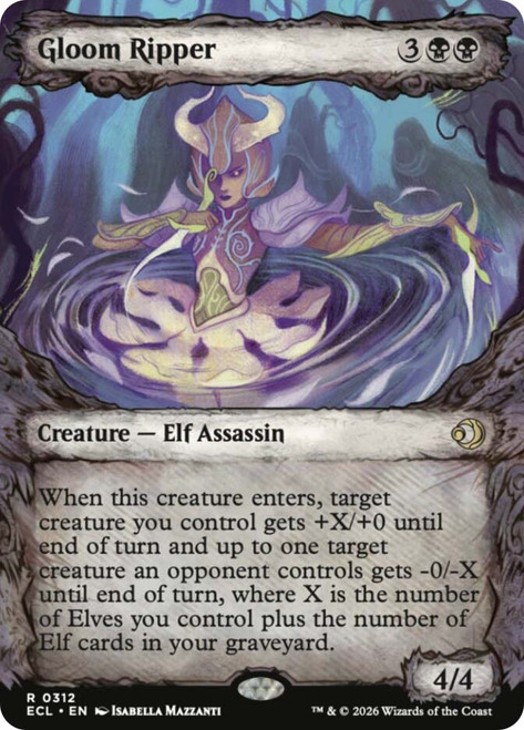 Gloom Ripper
Lorwyn Eclipsed
Single
Magic: The Gathering