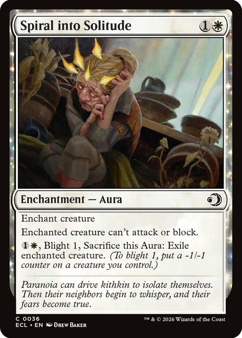 Spiral into Solitude
Lorwyn Eclipsed
Single
Magic: The Gathering