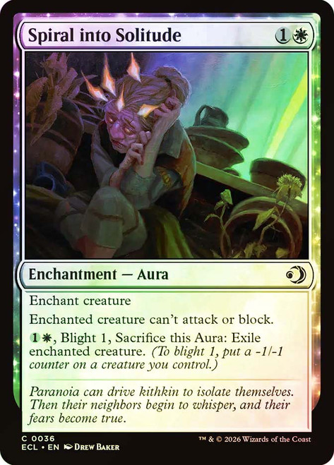 Spiral into Solitude
Lorwyn Eclipsed
Single
Magic: The Gathering