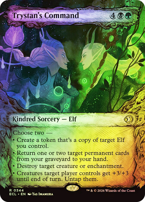 Trystan's Command
Lorwyn Eclipsed
Single
Magic: The Gathering