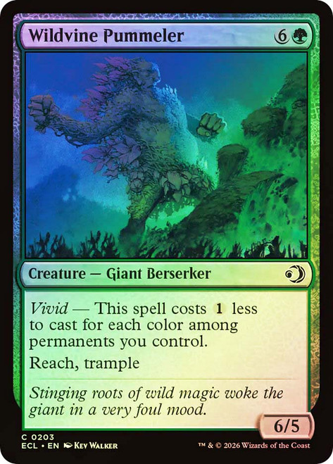 Wildvine Pummeler
Lorwyn Eclipsed
Single
Magic: The Gathering