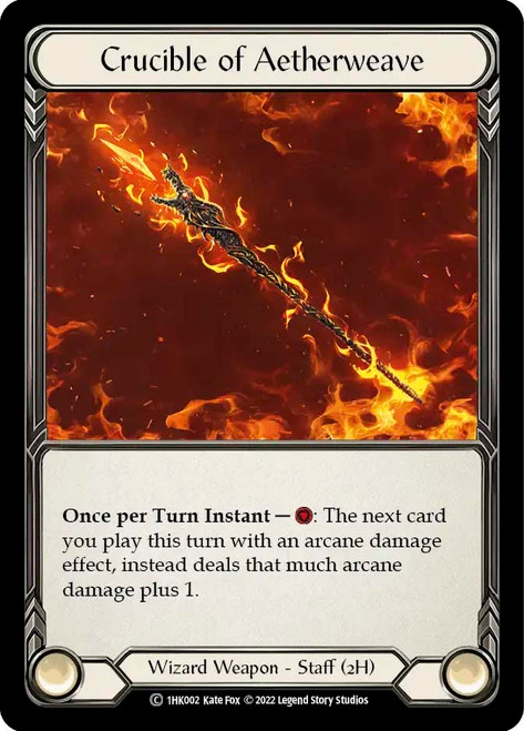 Crucible of Aetherweave
Kano Blitz Deck
Single
Flesh and Blood