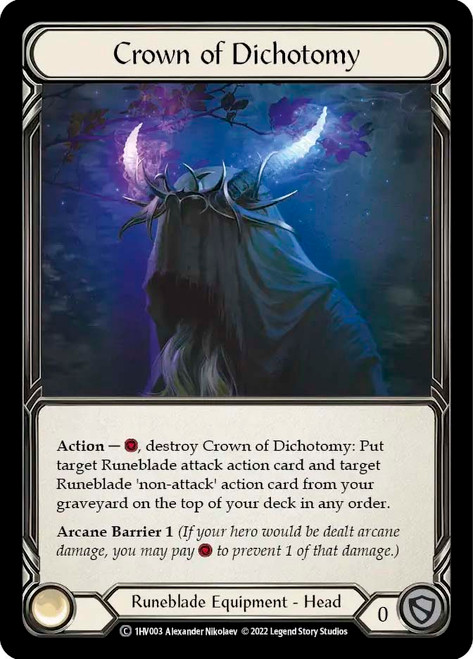 Crown of Dichotomy
Viserai Blitz Deck
Single
Flesh and Blood