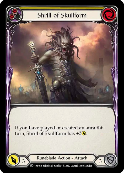 Shrill of Skullform (Yellow)
Viserai Blitz Deck
Single
Flesh and Blood