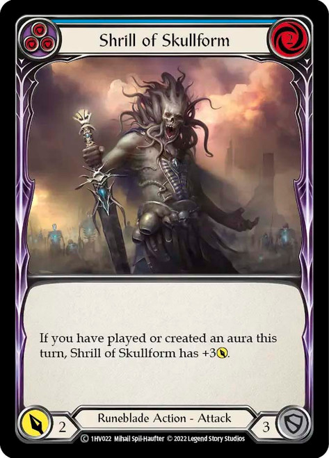 Shrill of Skullform (Blue)
Viserai Blitz Deck
Single
Flesh and Blood