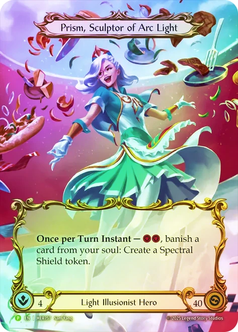 Prism, Sculptor of Arc Light (World Championship)
Promotional Cards
Single
Flesh and Blood