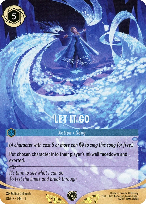 Let It Go (#010) (Challenge)
Promotional Cards
Single
Lorcana
