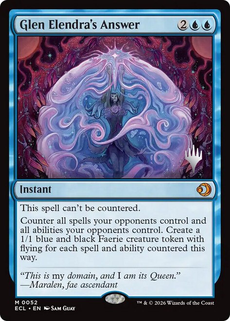 Glen Elendra's Answer (Promo Pack) (Lorwyn Eclipsed)
Promo
Single
Magic: The Gathering