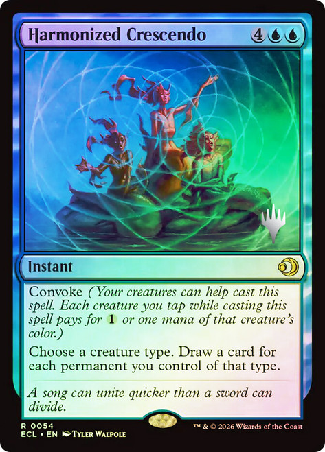 Harmonized Crescendo (Promo Pack) (Lorwyn Eclipsed)
Promo
Single
Magic: The Gathering