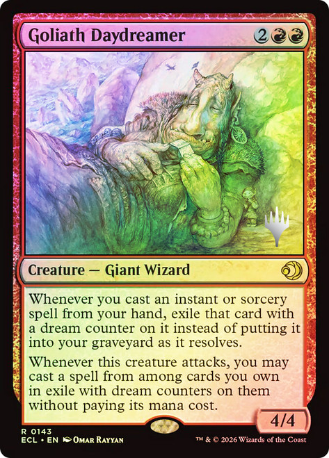 Goliath Daydreamer (Promo Pack) (Lorwyn Eclipsed)
Promo
Single
Magic: The Gathering