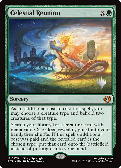 Celestial Reunion (Promo Pack) (Lorwyn Eclipsed)
Promo
Single
Magic: The Gathering