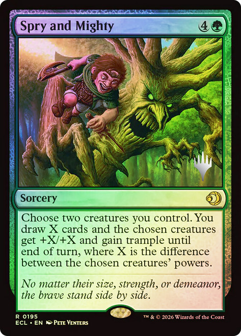 Spry and Mighty (Promo Pack) (Lorwyn Eclipsed)
Promo
Single
Magic: The Gathering