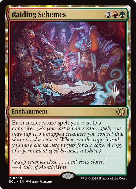 Raiding Schemes (Promo Pack) (Lorwyn Eclipsed)
Promo
Single
Magic: The Gathering