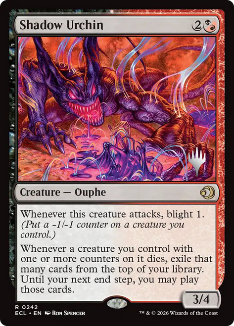 Shadow Urchin (Promo Pack) (Lorwyn Eclipsed)
Promo
Single
Magic: The Gathering