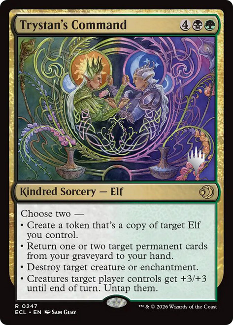 Trystan's Command (Promo Pack) (Lorwyn Eclipsed)
Promo
Single
Magic: The Gathering