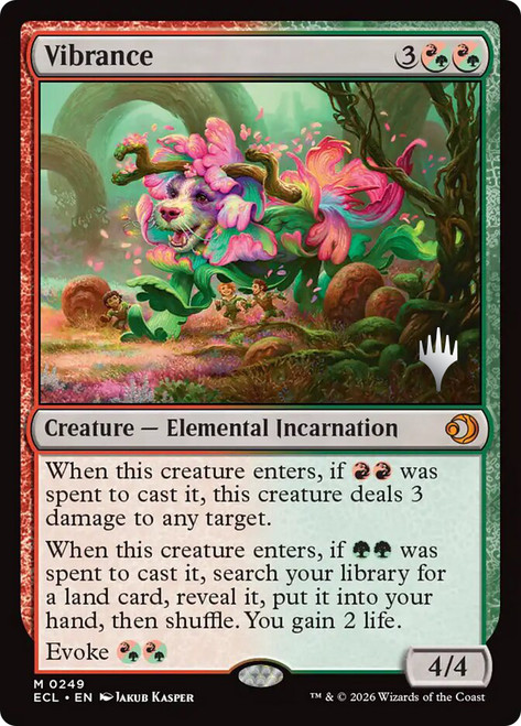 Vibrance (Promo Pack) (Lorwyn Eclipsed)
Promo
Single
Magic: The Gathering