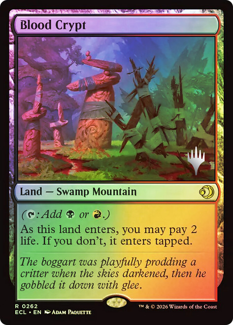 Blood Crypt (Promo Pack) (Lorwyn Eclipsed)
Promo
Single
Magic: The Gathering