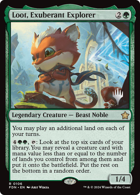 Loot, Exuberant Explorer (Promo Pack) (Foundations)
Promo
Single
Magic: The Gathering