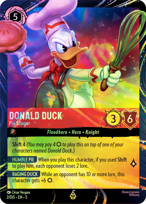 Donald Duck - Pie Slinger (EPCOT Lorcana Quest)
Promotional Cards
Single
Lorcana