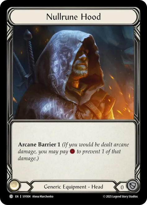 Nullrune Hood
Iyslander Silver Age Deck
Single
Flesh and Blood