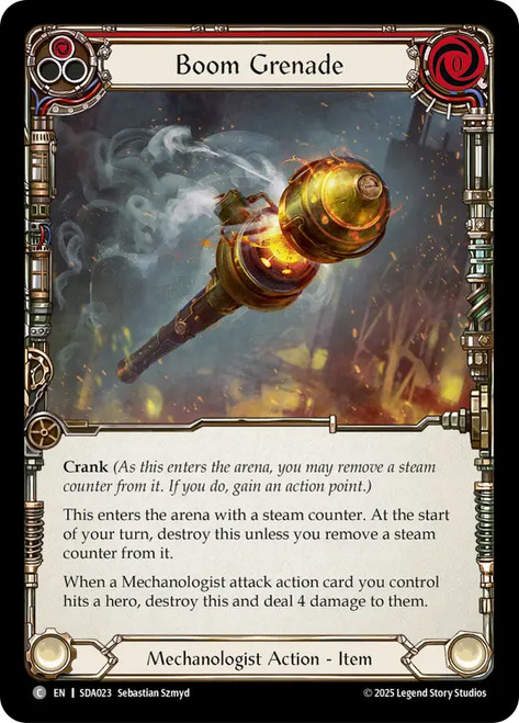 Boom Grenade (Red)
Dash Silver Age Deck
Single
Flesh and Blood