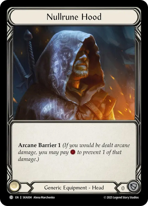 Nullrune Hood
Kayo Silver Age Deck
Single
Flesh and Blood