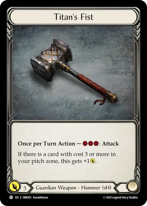 Titan's Fist
Bravo Silver Age Deck
Single
Flesh and Blood