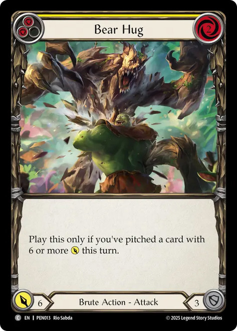 Bear Hug (Yellow)
Compendium of Rathe
Single
Flesh and Blood