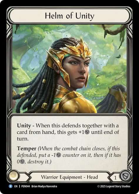 Helm of Unity
Compendium of Rathe
Single
Flesh and Blood