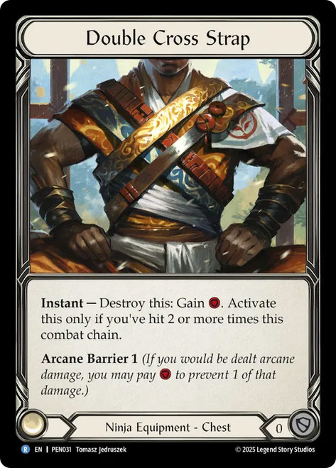 Double Cross Strap
Compendium of Rathe
Single
Flesh and Blood