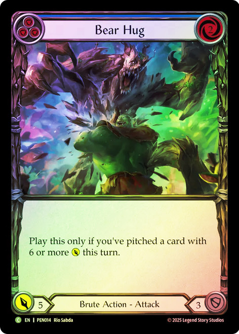 Bear Hug (Blue)
Compendium of Rathe
Single
Flesh and Blood