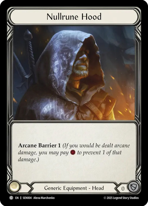 Nullrune Hood
Enigma Silver Age Deck
Single
Flesh and Blood
