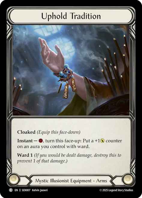 Uphold Tradition
Enigma Silver Age Deck
Single
Flesh and Blood