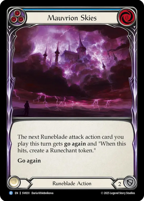 Mauvrion Skies (Blue)
Viserai Silver Age Deck
Single
Flesh and Blood