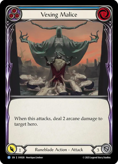 Vexing Malice (Blue)
Viserai Silver Age Deck
Single
Flesh and Blood