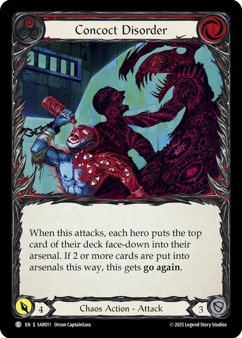 Concoct Disorder (Red)
Arakni, Web of Deceit Silver Age Deck
Single
Flesh and Blood