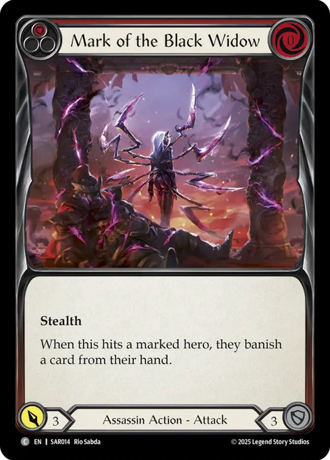 Mark of the Black Widow (Red)
Arakni, Web of Deceit Silver Age Deck
Single
Flesh and Blood