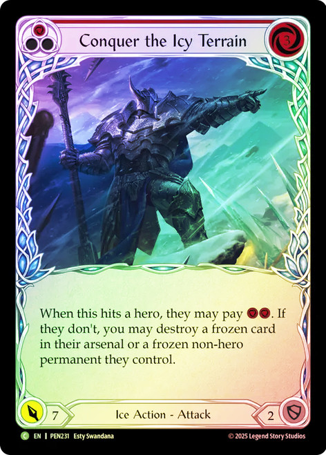 Conquer the Icy Terrain (Red)
Compendium of Rathe
Single
Flesh and Blood