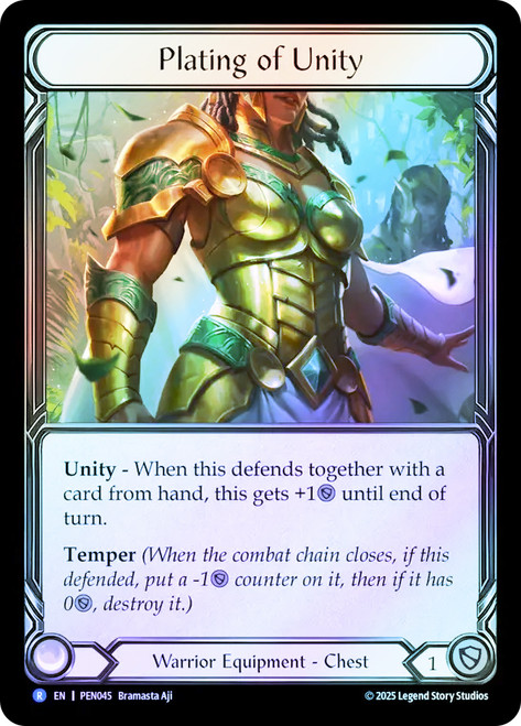 Plating of Unity
Compendium of Rathe
Single
Flesh and Blood