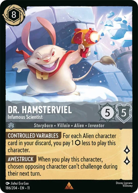 Dr. Hamsterviel - Infamous Scientist
Winterspell
Single
Lorcana