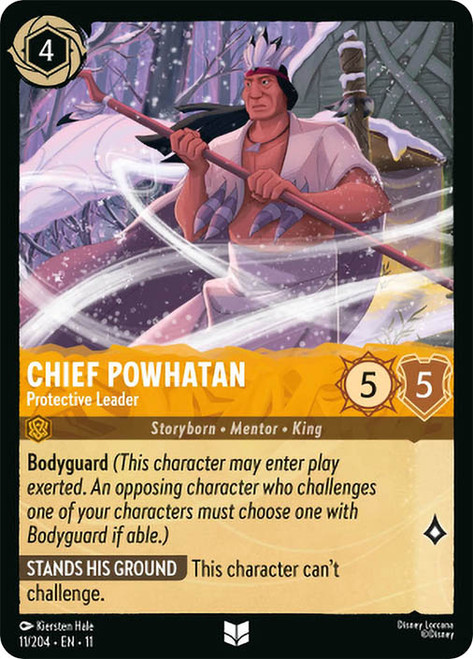 Chief Powhatan - Protective Leader
Winterspell
Single
Lorcana