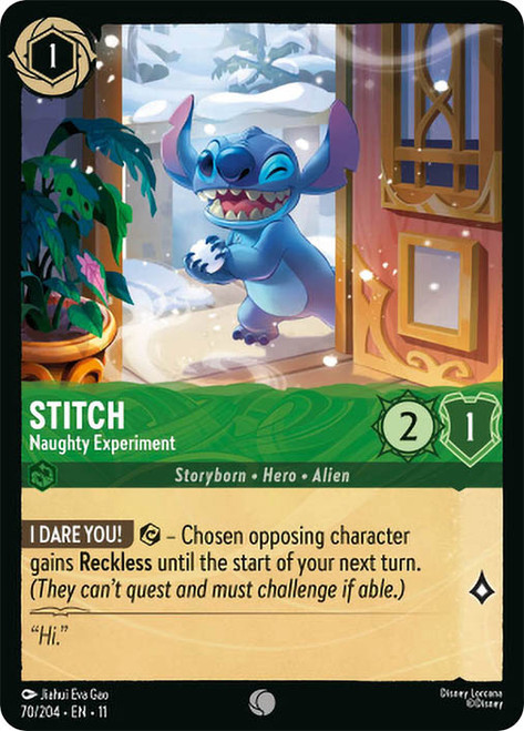 Stitch - Naughty Experiment
Winterspell
Single
Lorcana